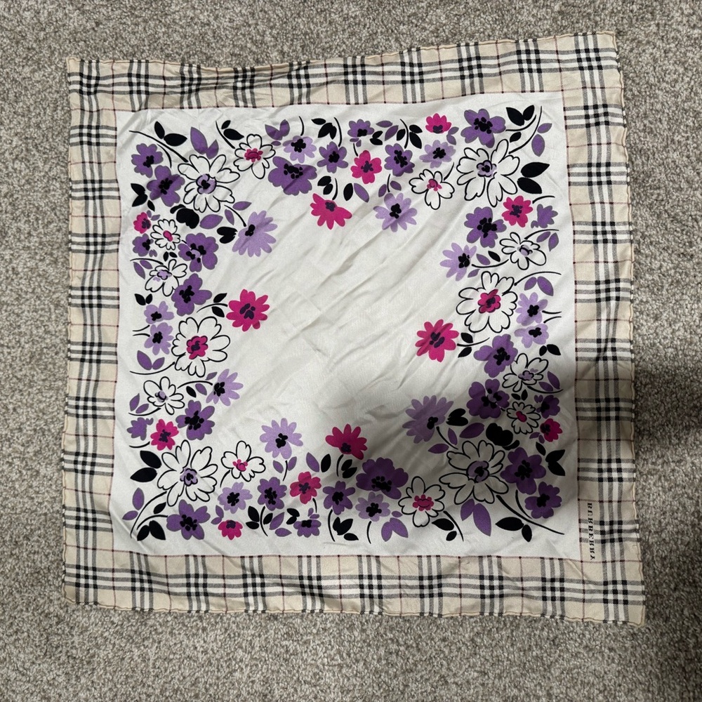 Authentic Burberry Silk Square - image 4